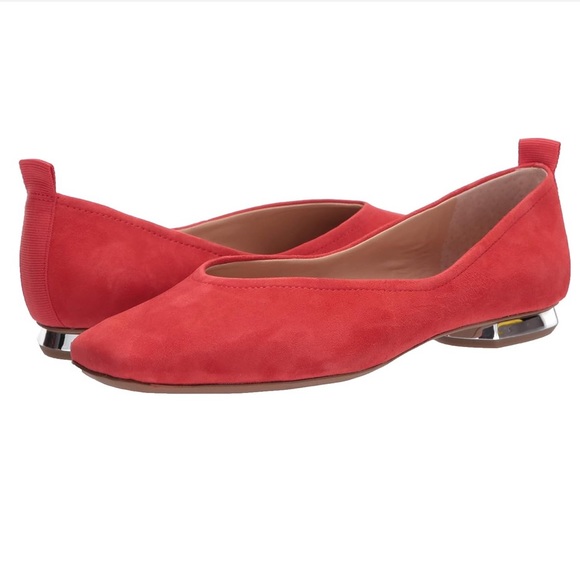 Franco Sarto Shoes - Franco Sarto Women's Ailee Ballet Flat size 6M red suede leather NWOT (1320)